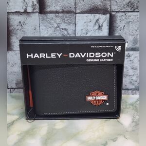 Harley-Davidson Black Leather Wallet